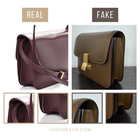 celine box bag real vs fake